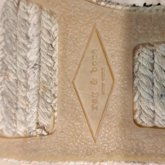 Rag &amp; Bone Georgie Woven Espadrille Slip On Flats 5 / 5.5
