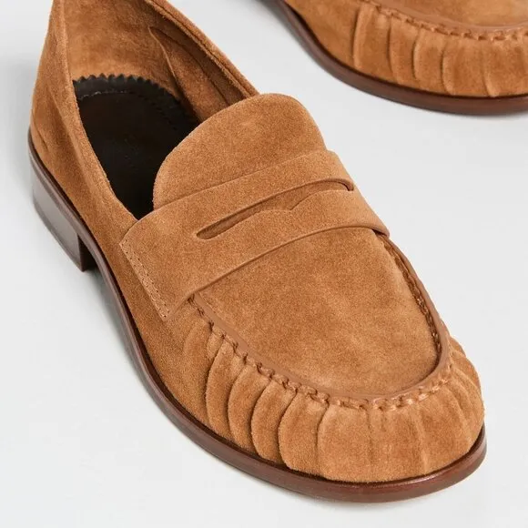 Rag &amp; Bone Sid Loafers – Tobacco Suede – Size 39.5​​