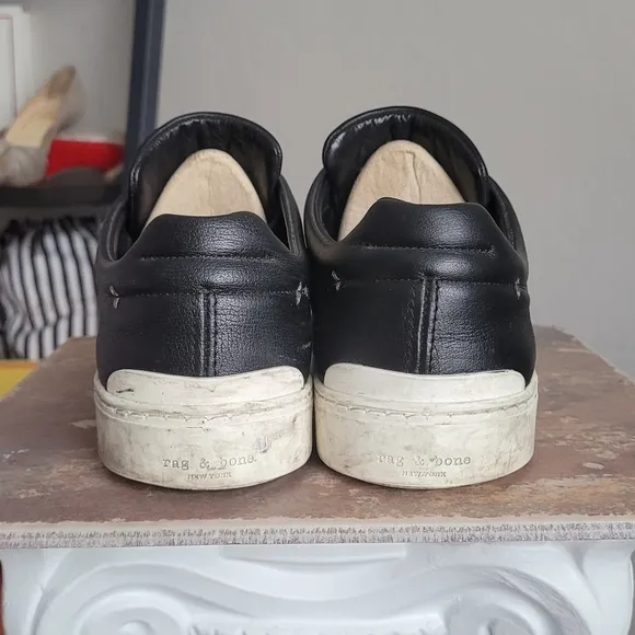 RAG &amp; bone sneakers black leather low top