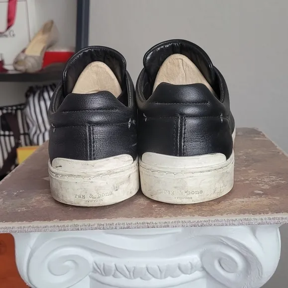 RAG &amp; bone sneakers black leather low top