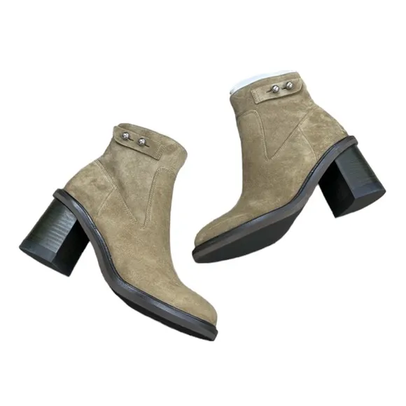 Rag &amp; Bone Soren Ankle Boots in Olive Suede