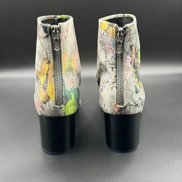 Rag &amp; Bone Gray Floral DREA Boots