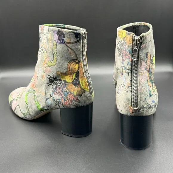 Rag &amp; Bone Gray Floral DREA Boots
