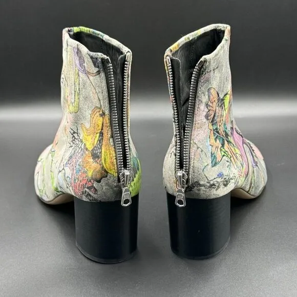 Rag &amp; Bone Gray Floral DREA Boots