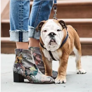 Rag &amp; Bone Gray Floral DREA Boots