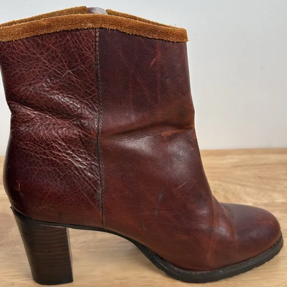 Ralph Lauren brown distressed boots