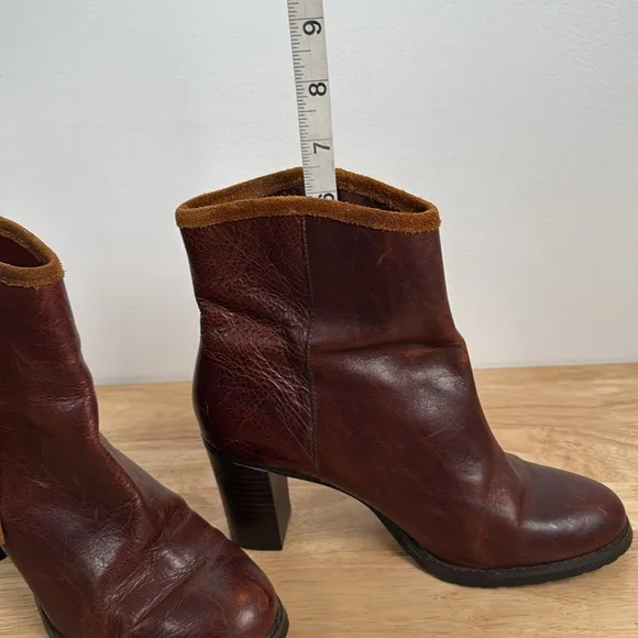 Ralph Lauren brown distressed boots