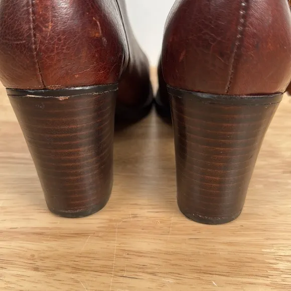 Ralph Lauren brown distressed boots