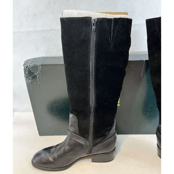 Ralph Lauren Mila-Bo-CSL Burn Calf Sport Boots Black Women's 8 NIB 8025289723001