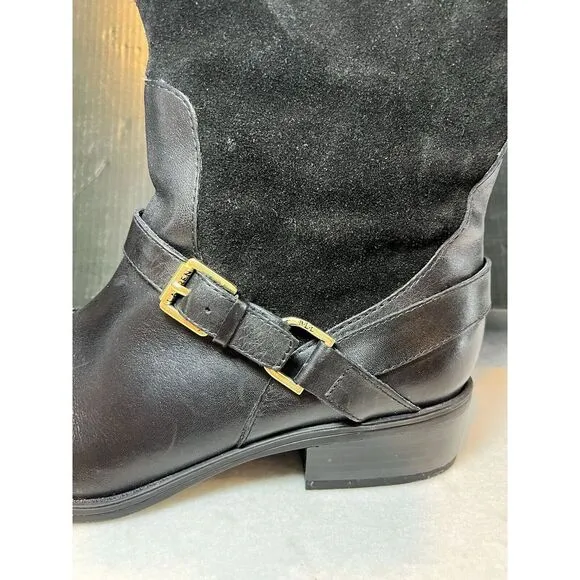 Ralph Lauren Mila-Bo-CSL Burn Calf Sport Boots Black Women's 8 NIB 8025289723001