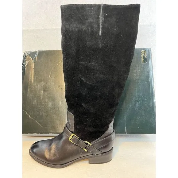 Ralph Lauren Mila-Bo-CSL Burn Calf Sport Boots Black Women's 8 NIB 8025289723001