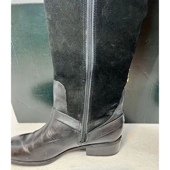 Ralph Lauren Mila-Bo-CSL Burn Calf Sport Boots Black Women's 8 NIB 8025289723001