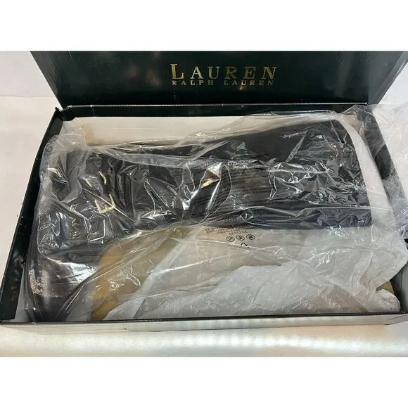 Ralph Lauren Mila-Bo-CSL Burn Calf Sport Boots Black Women's 8 NIB 8025289723001