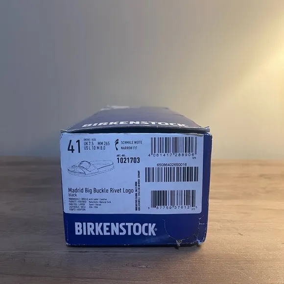 RARE Birkenstock Madrid Big Buckle Rivet Logo Sandals