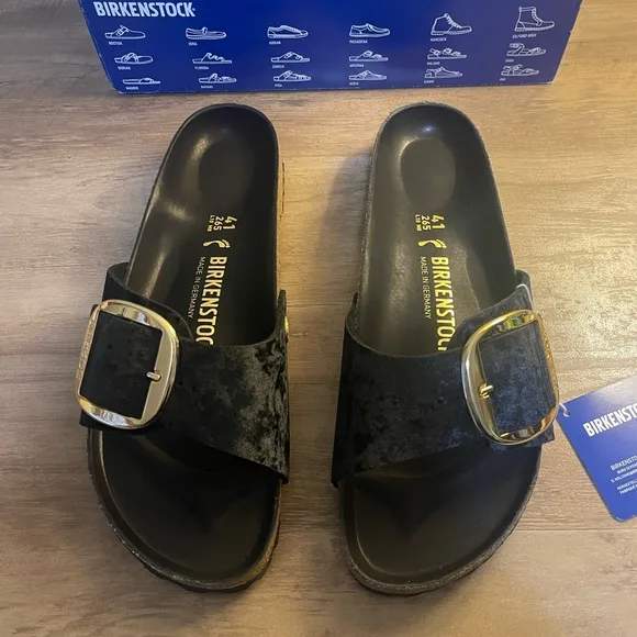 RARE Birkenstock Madrid Big Buckle Rivet Logo Sandals