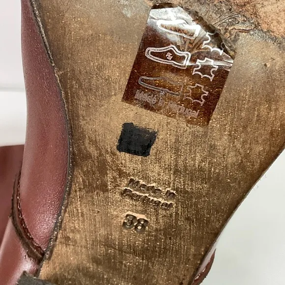 Rare Free People All Leather Flap Closure Half Calf Boots