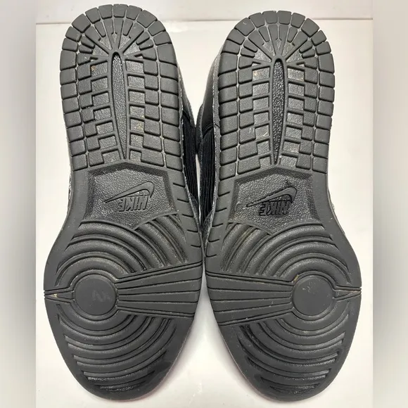 RARE Gray/Black Nike Sky Hi Dunks corduroy leather Wedge Sneaker Size 8 Women’s