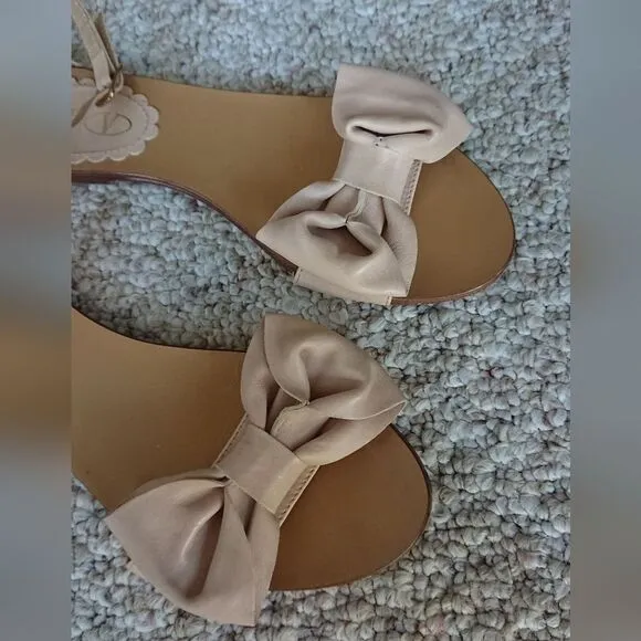 Red Valentino Bow leather Sandals size 37.5