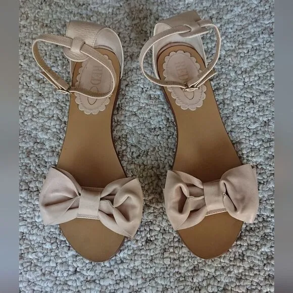 Red Valentino Bow leather Sandals size 37.5
