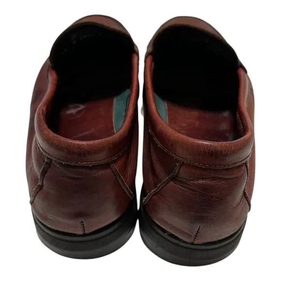 RED WING 6605 Steel Toes Burgundy Leather Penny Loafer Shoes Mens Size 11 D
