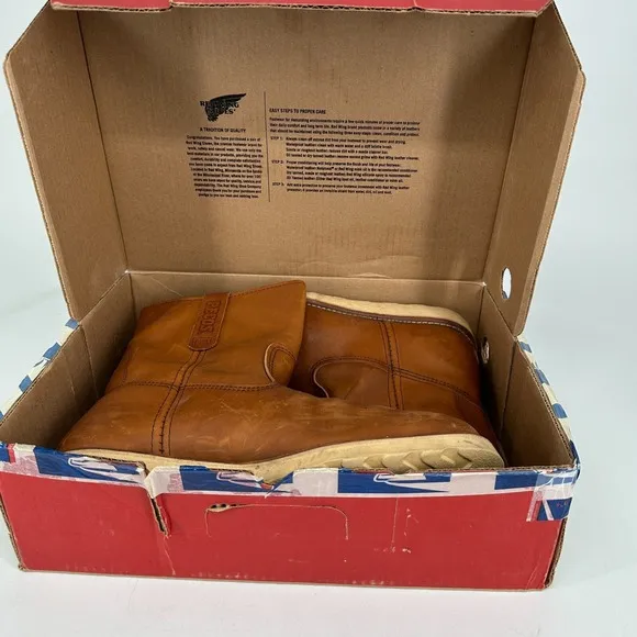 Red Wing Boots 866 Mens 13 D Pull On Brown Leather Traction Tred 2011 Rare