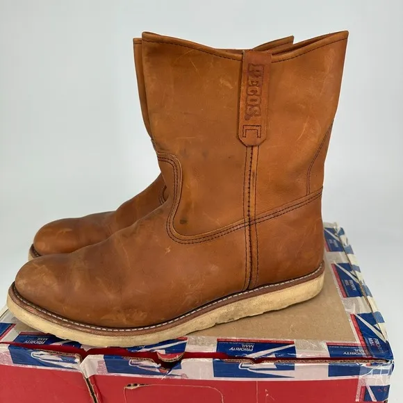 Red Wing Boots 866 Mens 13 D Pull On Brown Leather Traction Tred 2011 Rare