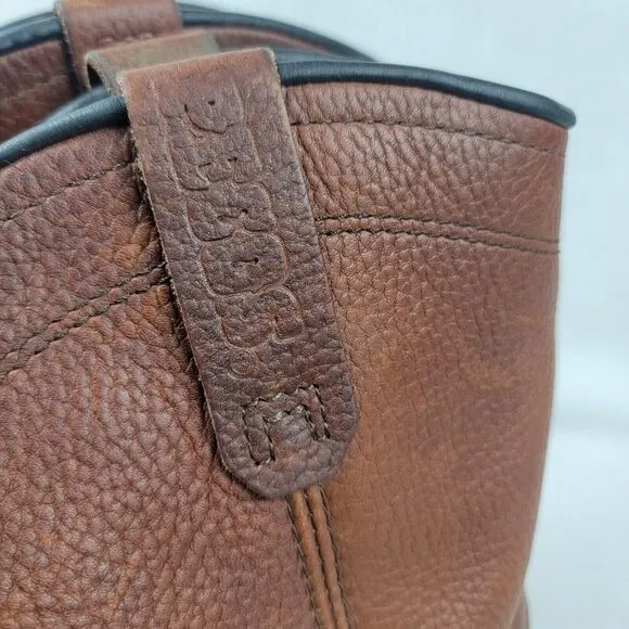 Red Wing Pecos Leather Work Boots Brown Men's Size 8 Pull-On Stock No. 1173
