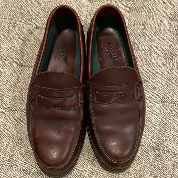 Red Wing steel toe burgundy loafers size 9.5 EE