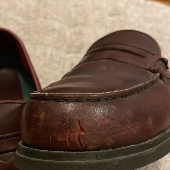 Red Wing steel toe burgundy loafers size 9.5 EE