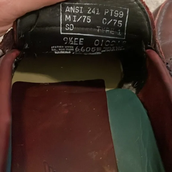 Red Wing steel toe burgundy loafers size 9.5 EE
