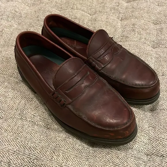 Red Wing steel toe burgundy loafers size 9.5 EE