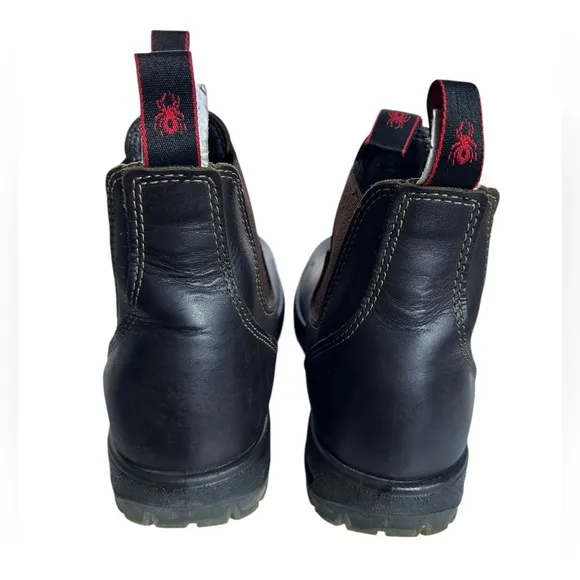 Redback Men's brown Leather Pull On Chelsea Work Boots