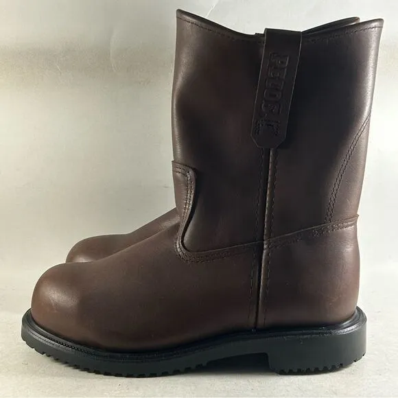 Red Wing Pecos 8241 9” Pull On Leather Boots Brown Men's Size 6 EEE