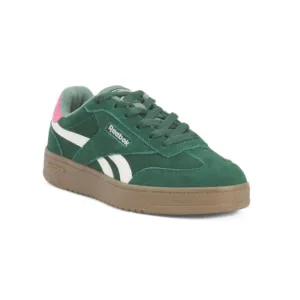 REEBOK Green/white Suede Forte Lounger Double Up Sneakers
