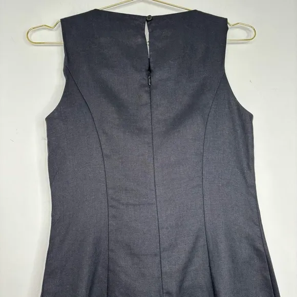 Reformation Citron Linen Dress Black Size 6 New