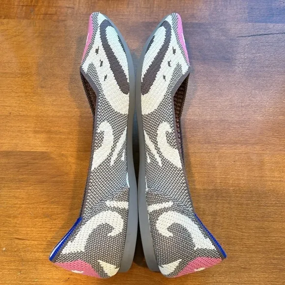 Retired Rothy’s The Point Flat Pink Moroccan women’s size 8 new without box
