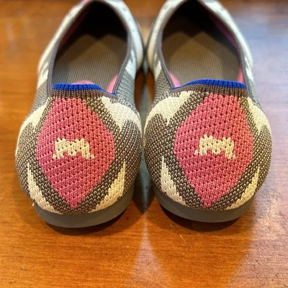 Retired Rothy’s The Point Flat Pink Moroccan women’s size 8 new without box