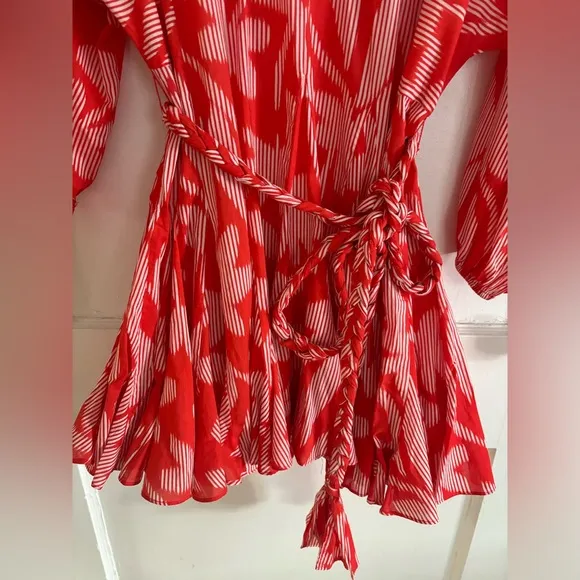 RHODE Ella Mini Dress Optical Floral Cotton Size XS