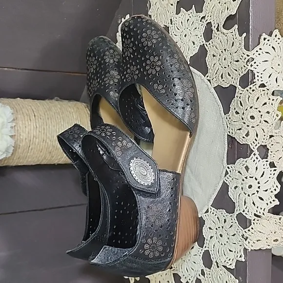 RIEKER black sandals womens size 40