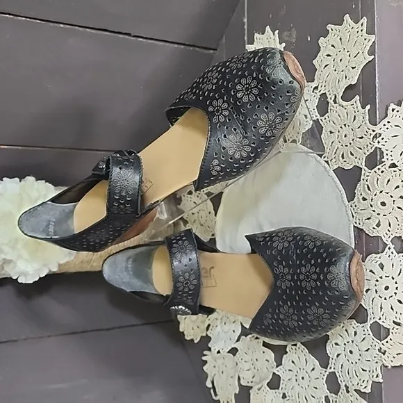 RIEKER black sandals womens size 40