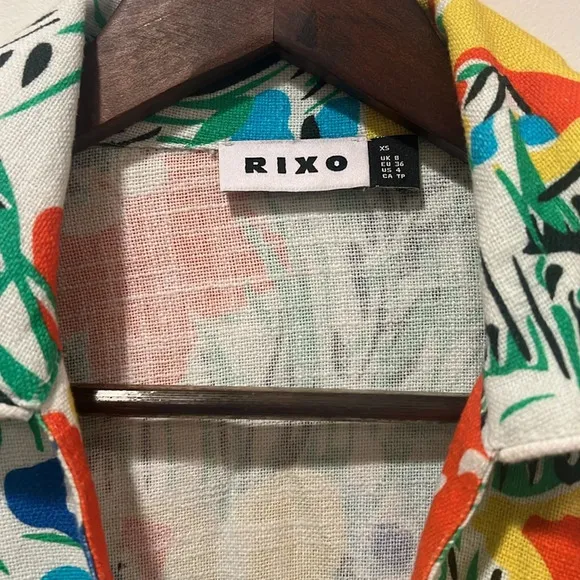 RIXO Jackie Floral Mini Dress - Size XS / Size 4