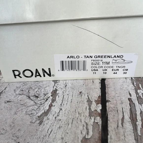 ROAN - Arlo Men’s Distressed Sneaker in Tan Greenland - Sz 11