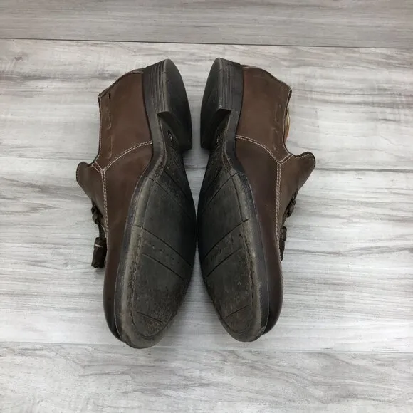 Robert Wayne Loafers Mens 8 Brown Leather Slip On Tassel Shoes