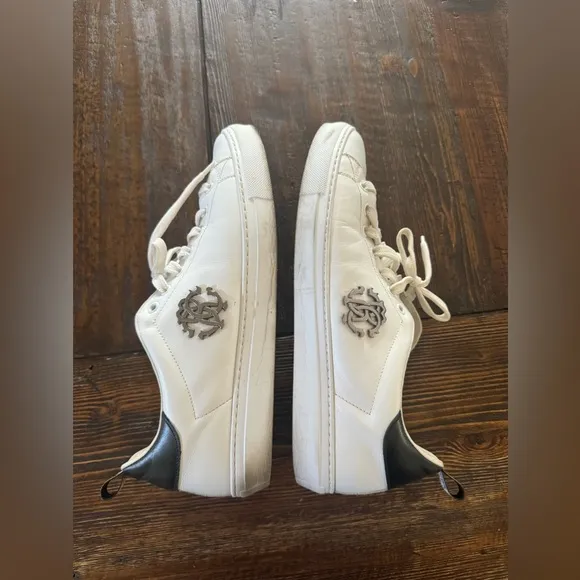 Roberto cavallli  white sneakers size 42