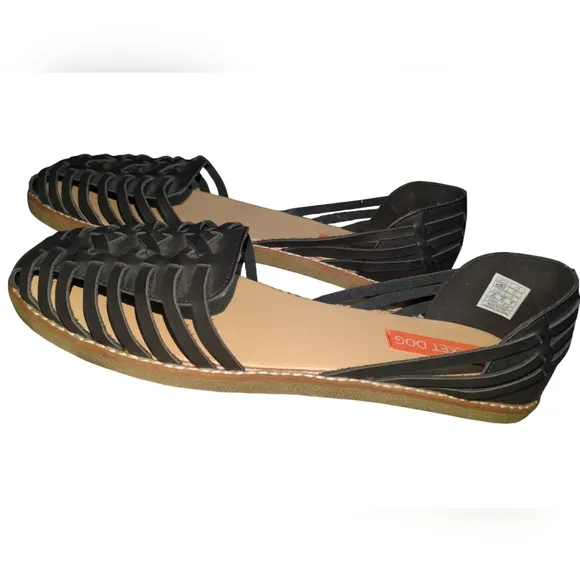 Rocket Dog Women's Keltic Austin Pu Slide Huarache in Black Size 9.5 New No Box