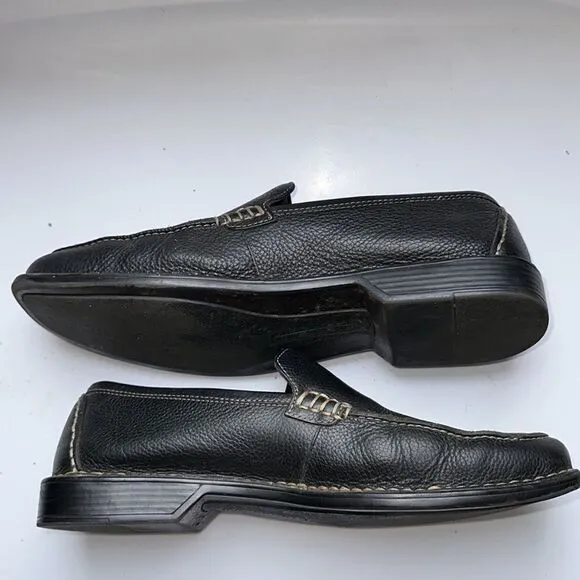 Rockport dark brown (almost black) slip on leather loafers