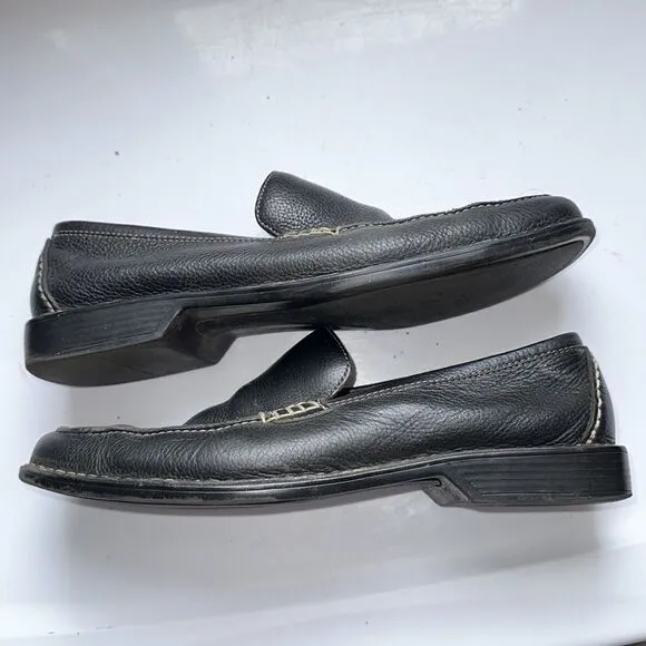 Rockport dark brown (almost black) slip on leather loafers