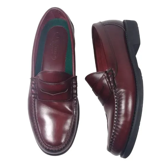 Rockport Dressports Men's Penny Loafers Burgundy Leather Shoes Size 9M