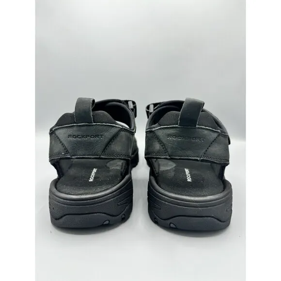 ROCKPORT Men’s ROCKLAKE Strap Sandals, Black, Size 12 M