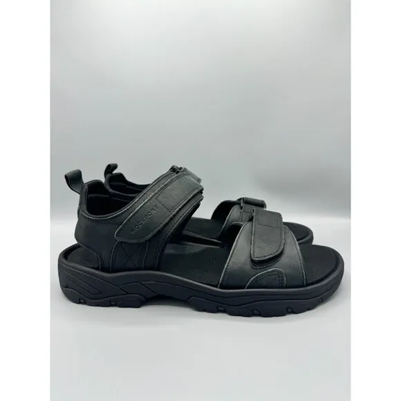 ROCKPORT Men’s ROCKLAKE Strap Sandals, Black, Size 12 M